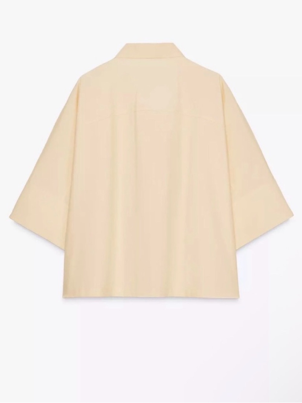 Zara Yellow Poplin Top - Picture 4 of 6